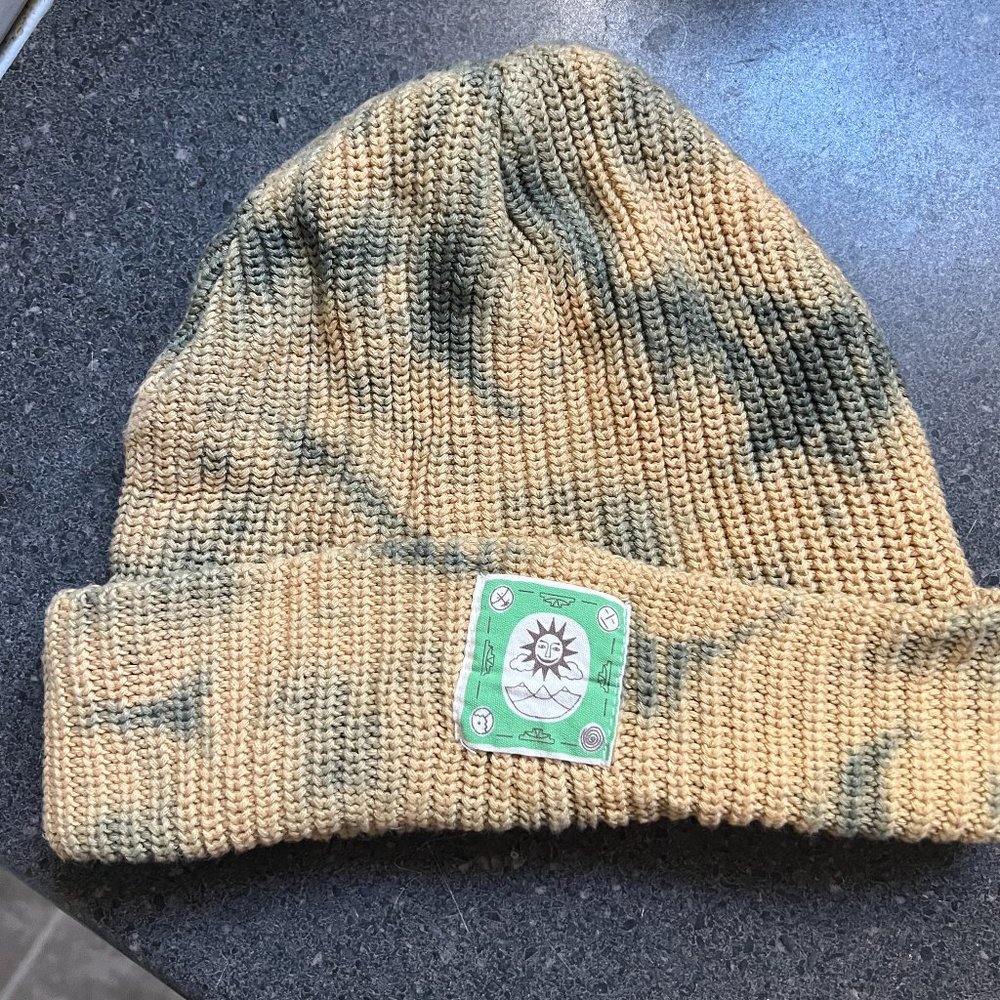 Free People Tie Dye RIbbed Beanie